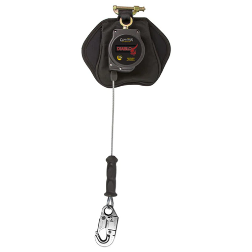 GUARDIAN 8 ft Diablo Retractable Cable SRL-LE w/Galvanized Aluminum Snap Hook GF-11071