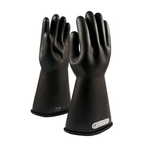 PIP NOVAX Class 1 Rubber Insulating Glove with Straight Cuff - 14" 150-1-14/12