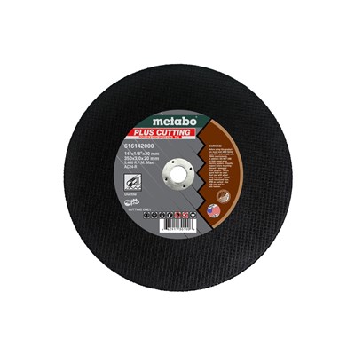 METABO 14 in x 1/8 in x 20mm Cut-Off Wheel, Ductile Iron 16142