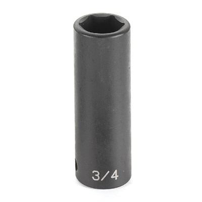 GREY PNEUMATIC Deep Impact Socket, 1/2 in DR x 27mm 2027MD