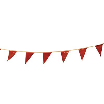 CORTINA SAFETY PRODUCTS 100 ft Red Pennant Flagging 3006634