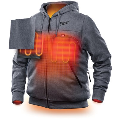 MILWAUKEE M12™ Heated Hoodie Kit, Gray, 2X-Large 302G-212X