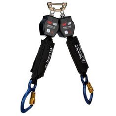 3M 6 ft Nano-Loc Twin-Leg  Self-Retracting Lifeline (SRL) w/Kevlar® Fiber Web 3100569