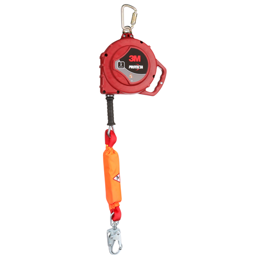 3M 33 Ft Protecta Self Retracting Lifline, Galvanized Cable, Steel Swivel Snap Hook 3590047