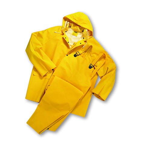 PIP FR Treated PVC Yellow 3 Piece Rain Suit, 2XL FR2003-2XL