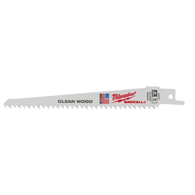 MILWAUKEE 6 in 6T Super SAWZALL® Blade, 5 pk 48-00-5015