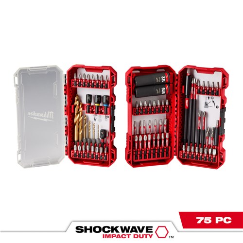 MILWAUKEE 75PC SHOCKWAVE IMPACT DUTY SET - 48-32-4098 48-32-4098