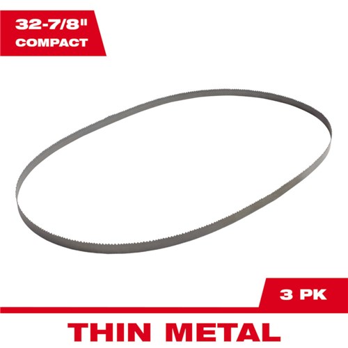 MILWAUKEE 32-7/8 in Compact Bandsaw Blade 18 Tpi 48-39-0579