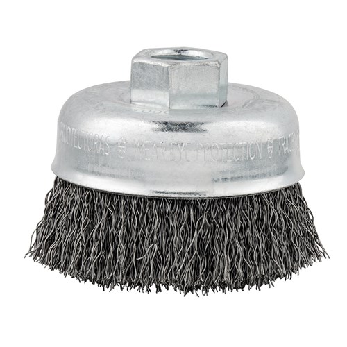 MILWAUKEE 3 in Crimped Wire Cup Brush Cs 48-52-5060