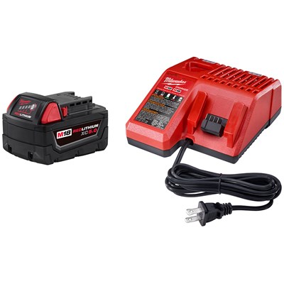 MILWAUKEE M18 REDLITHIUM XC5.0 STARTER KIT - 48-59-1850 48-59-1850