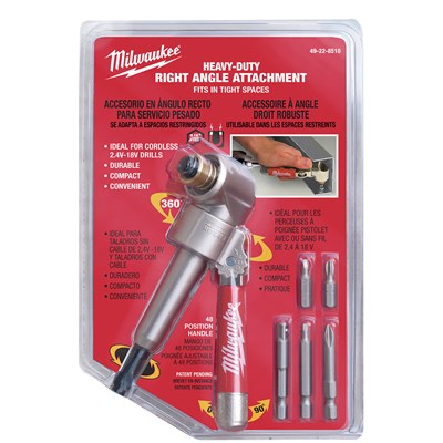 MILWAUKEE 1/4 in HEX RIGHT ANGLE ATTACHMENT - 49-22-8510 49-22-8510