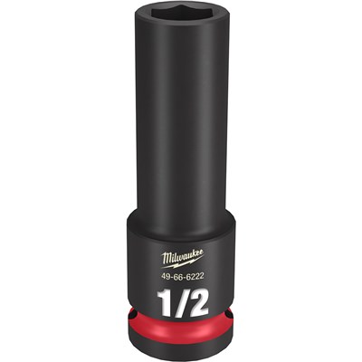 MILWAUKEE 1/2 in DR x 1/2 in SHOCKWAVE Impact Duty™ Deep 6 pt Socket 49-66-6222