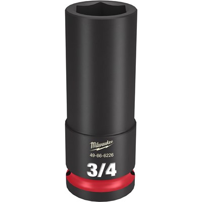 MILWAUKEE 1/2 in DR x 3/4 in SHOCKWAVE Impact Duty™ Deep 6 pt Socket 49-66-6226