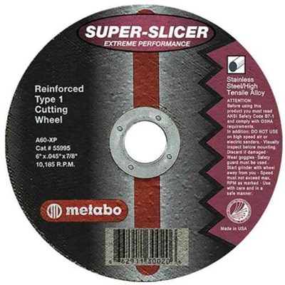 METABO 6 in x .045 in x 7/8 in Cut-Off Wheel 55995