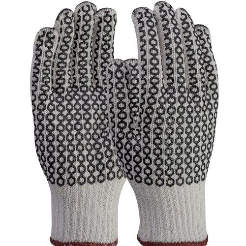 PIP Double Sided Dotted String Knit Gloves w/ PVC Honeycomb Grip 708SKBSG