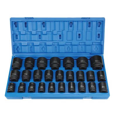 GREY PNEUMATIC 3/4 in DR Impact Socket Set 8026M