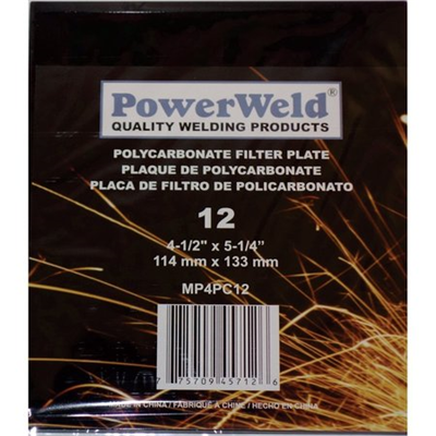 POWERWELD 4-1/2 in x 5-1/4 in Filter Plate Shade #12 AT-567H-12