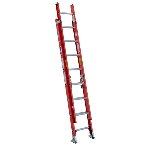 WERNER 16 ft Type IA Fiberglass D-Rung Extension Ladder D6216-2