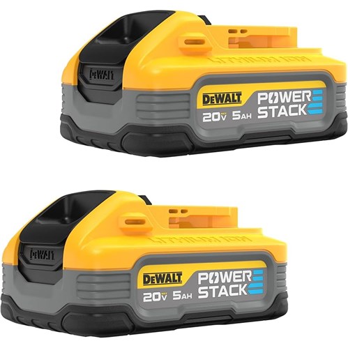 DEWALT 20V MAX* XR POWERSTACK™ 5Ah Battery 2-Pack DCBP520-2