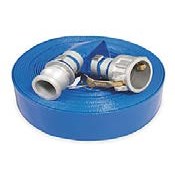 ALLIANCE HOSE & RUBBER 3 in X 250 Ft Blue PVC Discharge Hose w/ Cam Lock Ends DPX300-250CE