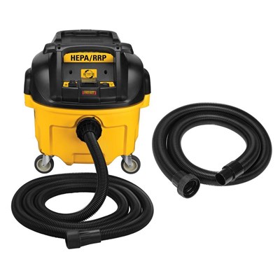 DEWALT 8 Gal Wet/Dry HEPA/RRP Dust Extractor, 2 Hoses DWV010X