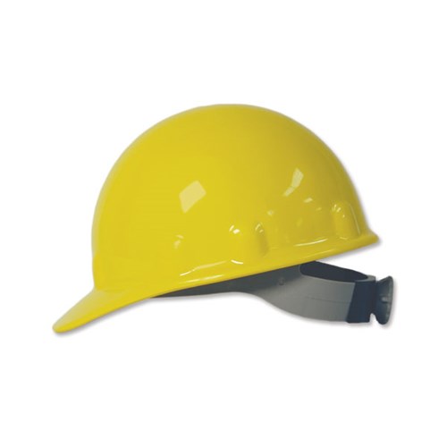 FIBRE METAL E2RW Hard Hat, Ratchet Suspension, Yellow E2RW02AG1283-AZCO