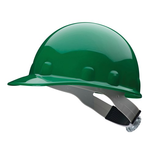 FIBRE METAL E2RW Hard Hat, Ratchet Suspension, Green E2RW74AG1283-AZCO