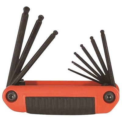 EKLIND Hex Key with Ball End, Fold-Up EK-25919