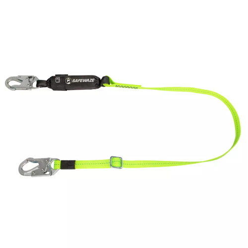 SAFEWAZE PRO 4'-6' Adjustable Energy Absorbing Lanyard: Snap Hook FS560-AJ