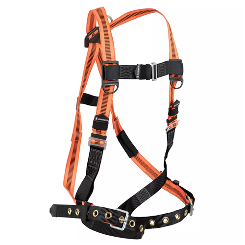 SAFEWAZE V-Line Full Body Harness: Universal, 1D, MB Chest, TB Legs FS99185-E