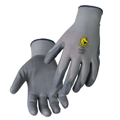 BLACK STALLION AccuFlex™ 13-Gauge Nylon Nitrile Foam Gloves, Large GC2038-GY-LRG