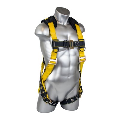 GUARDIAN Seraph Full Body Harness with Single Back D-Ring & Tongue Buckle Leg Straps Straps GF-11164