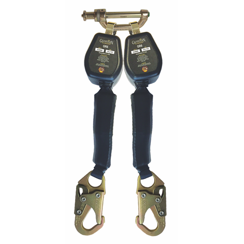 GUARDIAN 6 ft Dual-Leg GR6 Personal SRL with Steel Snap Hooks GF-32004