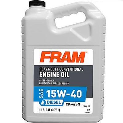 FRAM T4 15W-40 Oil, Quarts, 12 per Case LUB830