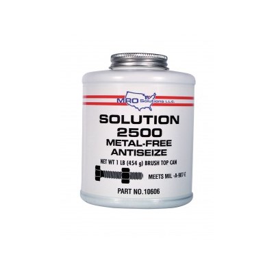 MRO SOLUTIONS Metal-Free Anti-Seize, 16 oz Brush Top MRO2500