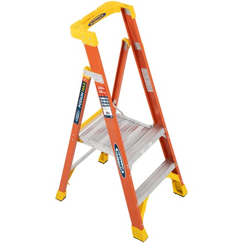 WERNER 2 ft Fiberglass Platform Ladder Type IA PD6202