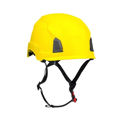 PIP Yellow Traverse™ Type 2 Class E Climbing Helmet  w/ Chinstrap, Unvented 280-HP1491RM-02