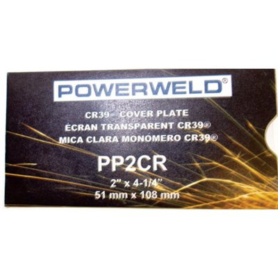 POWERWELD 2 in x 4-1/4 in CR-39 Clear Polycarbonate Cover Lens PP2CR