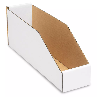 ULINE White Cardboard Parts Bin, Small S-2282