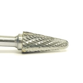 RANDOM PRODUCTS 1/2 in Double Cut Carbide Burr, 14 Degree Taper SL-4