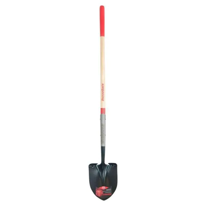 RAZOR-BACK Round Point Shovel, 48 in Long Handle with Powerstep® SS2593600