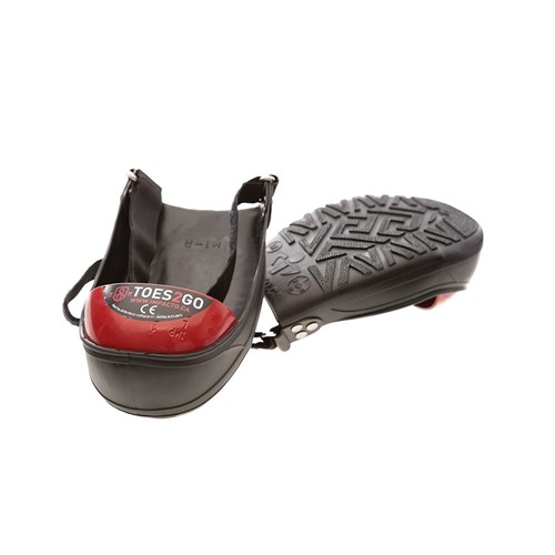 IMPACTO PROTECTIVE PRODUCTS Toes 2 Go Steel Toe Cap w/ Adjustable Strap, Partial Under Sole Large T2GL