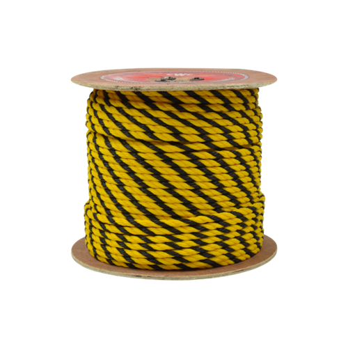 ERIN ROPE 1/4 in x 1200 ft YELLOW & BLACK POLY - TWPYYB-08-1200 TWPYYB-08-1200