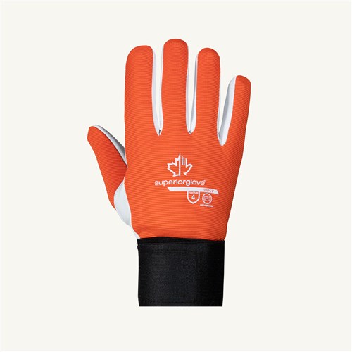 SUPERIOR GLOVE Vibrastop™ Goatskin Leather Palm Gloves, Medium VIBGV/M