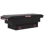 WEATHER GUARD Weather Guard Saddle Box, Black Gloss Aluminum, Full Extra Wide, 15.5 Cu Ft 117-5-04