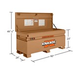 KNAACK JOBMASTER™ Chest 60 in x 24 in, 20.5 cu ft KN60