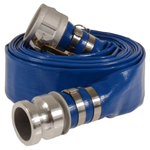 ALLIANCE HOSE & RUBBER 3 in X 250 Ft Blue PVC Discharge Hose w/ Cam Lock Ends DPX300-250CE